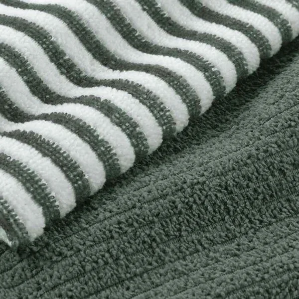 3 TORCHONS 40X40 CM MICROFIBRE CUISTOT ANTHRAC 2 UNIS 1 RAYE