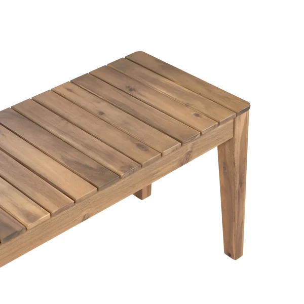 Banc de jardin CHIOGGIA 155 cm Bois d'acacia certifié Marron clair