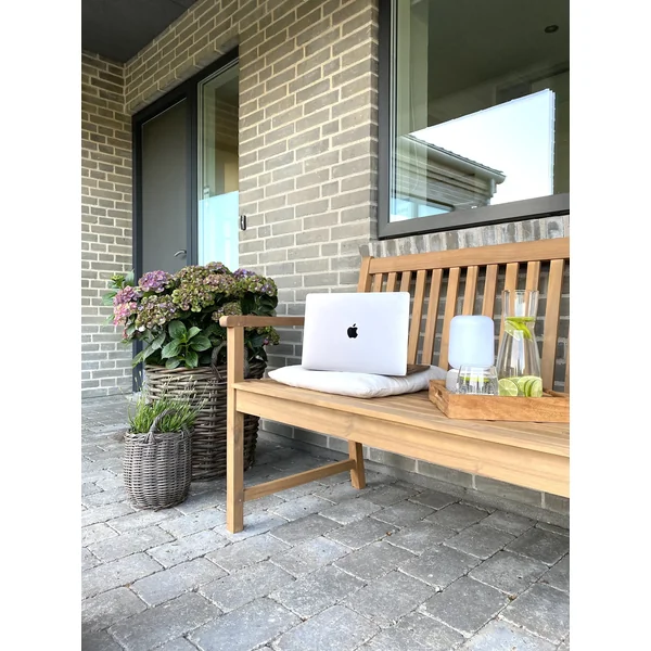 Banc de jardin VIVARA 160 cm Bois d'acacia certifié Marron clair