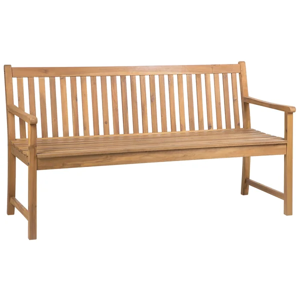 Banc de jardin VIVARA 160 cm Bois d'acacia certifié Marron clair