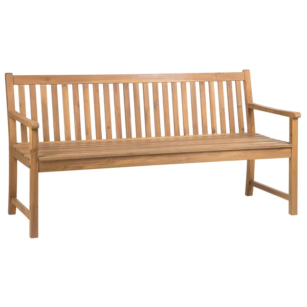 Banc de jardin VIVARA 180 cm Bois d'acacia certifié Marron clair