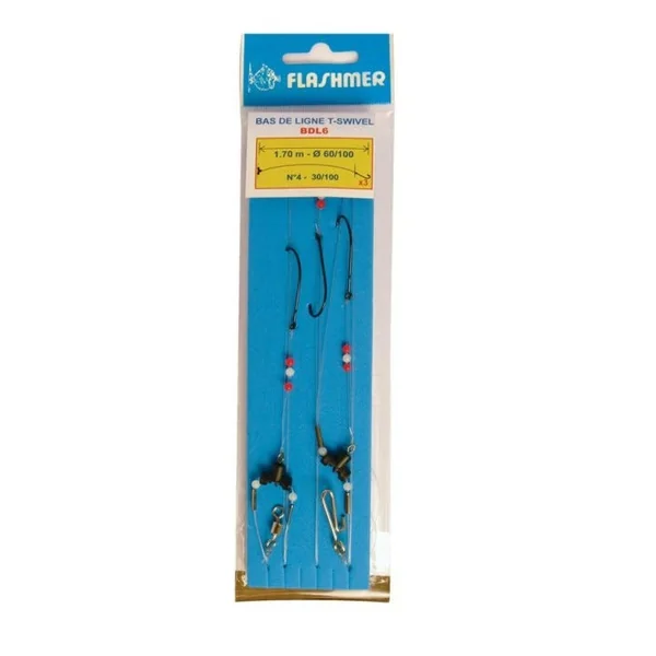 Bas de ligne Surf DL5 2 hameçons 1/0 FLASHMER