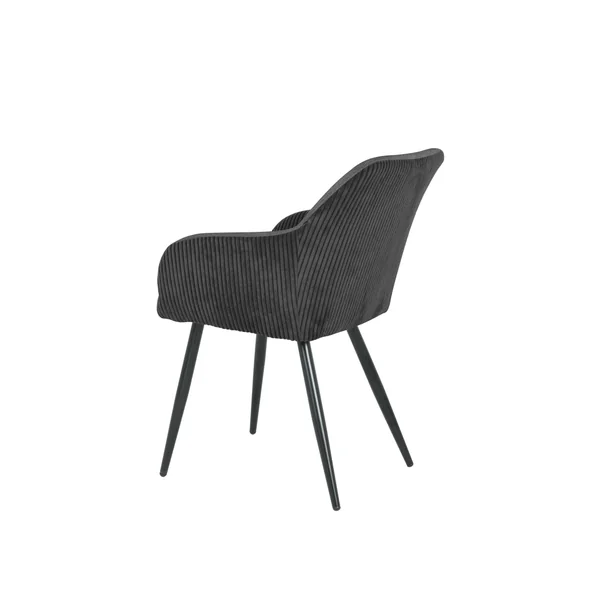 BETTY FAUTEUIL NOIR BI MATIERE