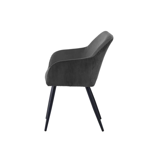 BETTY FAUTEUIL NOIR BI MATIERE