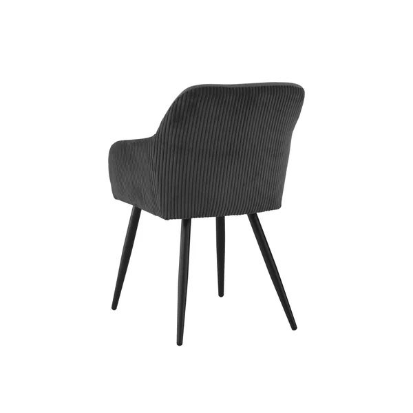 BETTY FAUTEUIL NOIR BI MATIERE