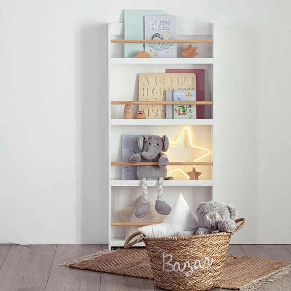 BIBLIOTHEQUE CLASSIC 4 ETAGES D.55X15X118CM