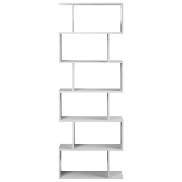 Bibliothèque 6 étagères VALDOSA 190 cm Blanc cassé