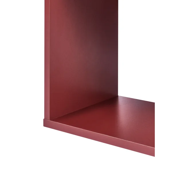 Bibliothèque 6 étagères VALDOSA 190 cm Rouge Bordeaux
