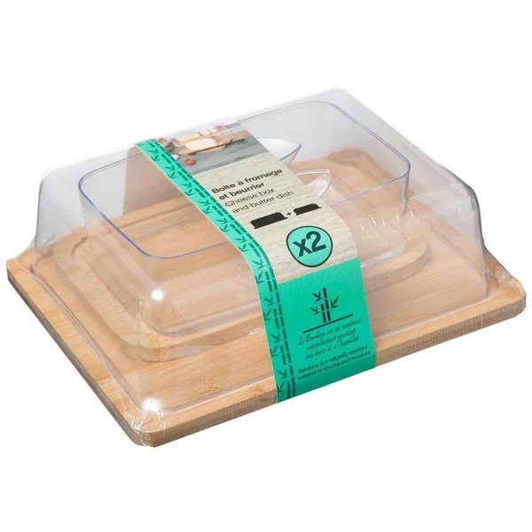BOITE FROMAGE ET BEURRIER BAMBOU