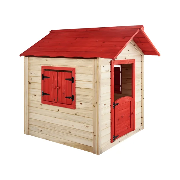Cabane de jardin pour enfants PELOPIO Bois de sapin Marron clair