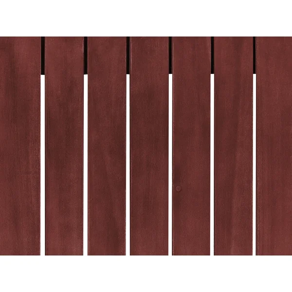 Canapé de jardin 2 places TRANI Bois d'acacia certifié Rouge foncé