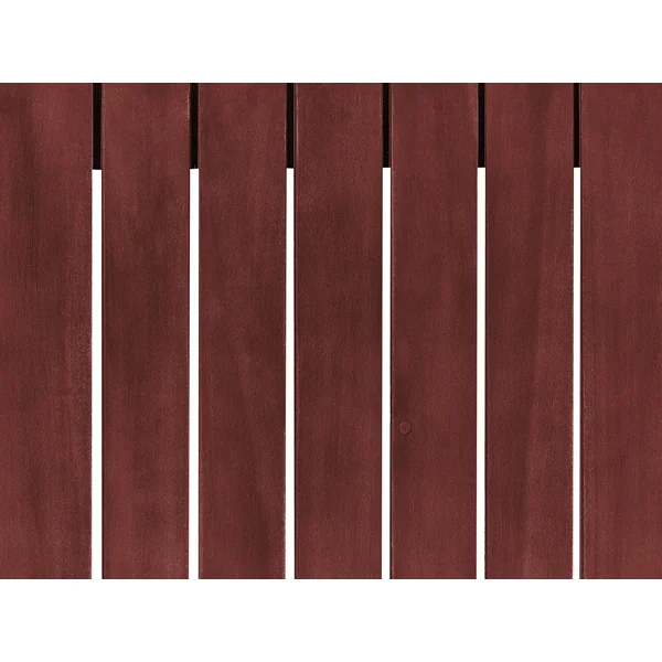 Canapé de jardin 3 places TRANI Bois d'acacia certifié Rouge foncé