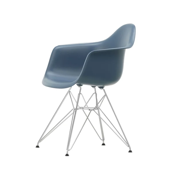 Chaise EAMES PLASTIC ARMCHAIR DAR pieds Tour Eiffel Bleu de mer RE VITRA