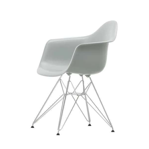 Chaise EAMES PLASTIC ARMCHAIR DAR pieds Tour Eiffel Gris clair RE VITRA