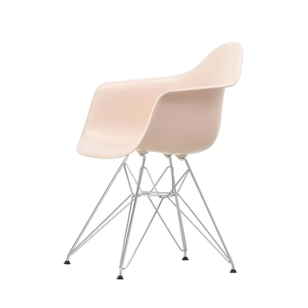 Chaise EAMES PLASTIC ARMCHAIR DAR pieds Tour Eiffel Rose tendre RE VITRA
