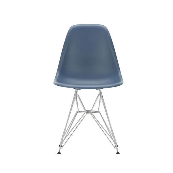Chaise EAMES PLASTIC CHAIR DSR Pieds Tour Eiffel Bleu de mer RE VITRA