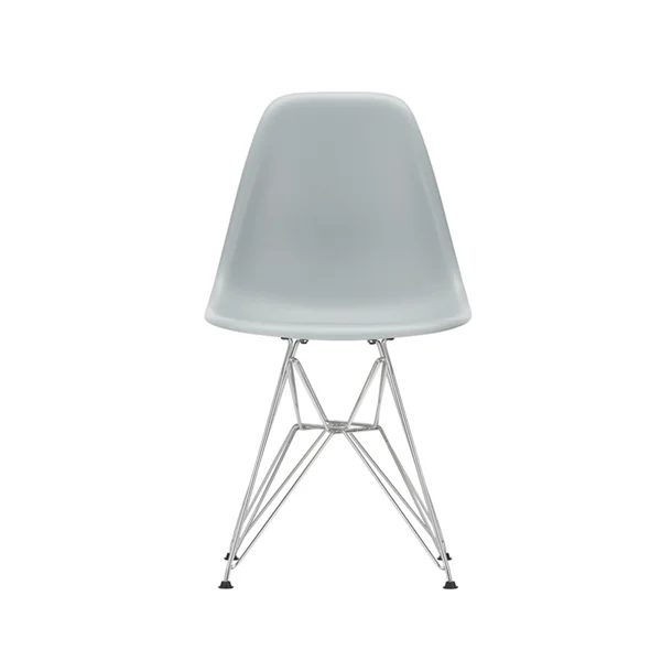 Chaise EAMES PLASTIC CHAIR DSR Pieds Tour Eiffel Gris clair RE VITRA