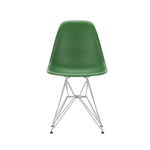 Chaise EAMES PLASTIC CHAIR DSR Pieds Tour Eiffel Vert émeraude RE VITRA