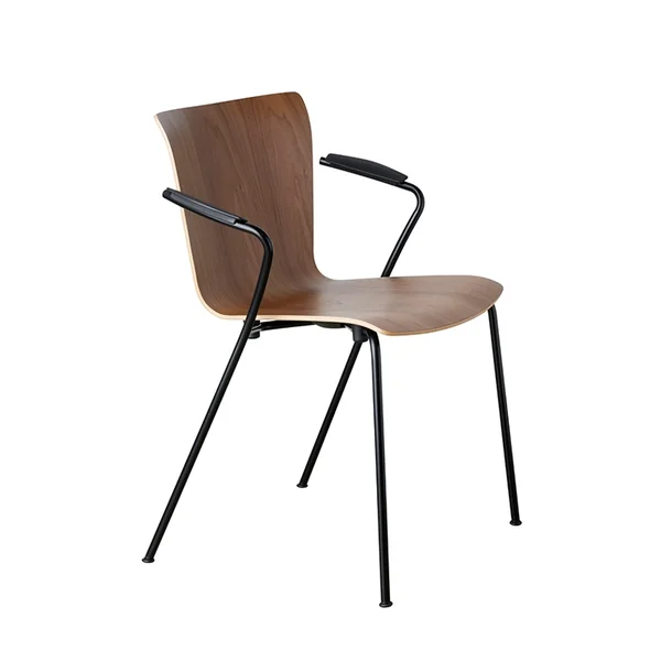 Chaise VICO DUO avec accoudoirs Noyer FRITZ HANSEN
