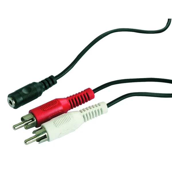 Cordon audio FPE jack 3.5mm femelle stéréo / 2 RCA mâles