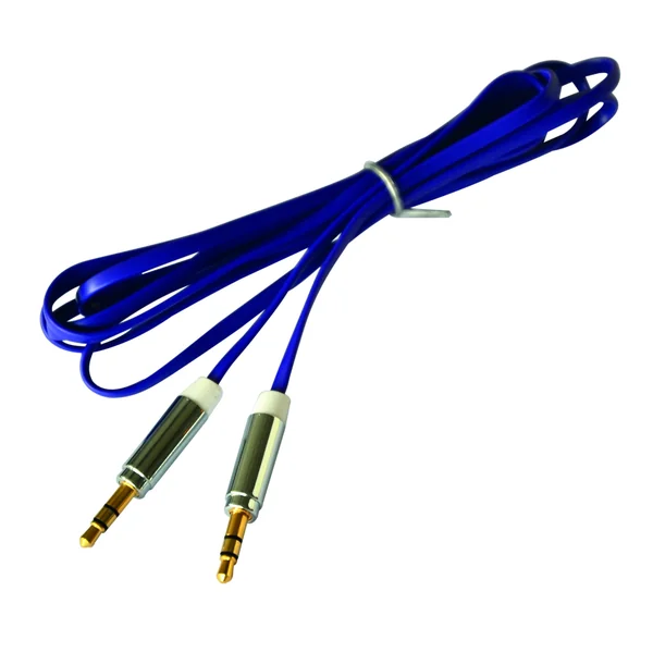 Cordon audio FPE Jack 3.5mm stéréo mâle/mâle - 1.5m - Violet