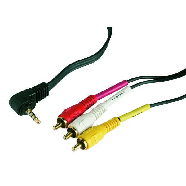 Cordon audio/vidéo FPE jack 3.5mm mâle / 3 RCA mâle - 1.5m