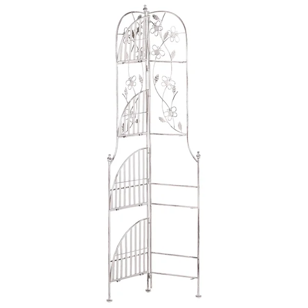 Corner Shelving Unit BIELLA Metal 35 cm 35 cm White