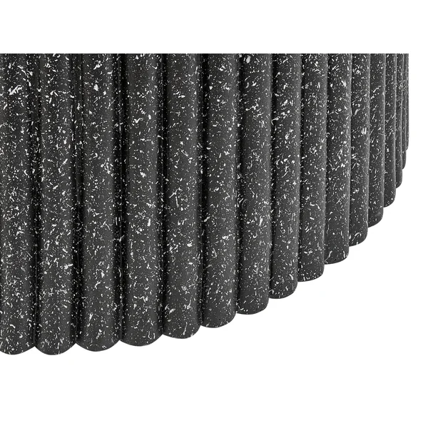 Couchtisch POZZA II 106 cm 106 cm Terrazzo Optik Terrazzo Schwarz