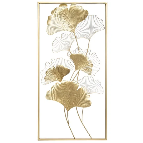 DECO MURALE METAL GINKO D.50X100CM