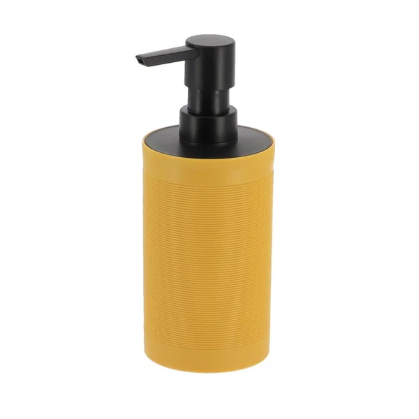 DISTRIBUTEUR SAVON BICOLORE 440ML OCRE NOIR