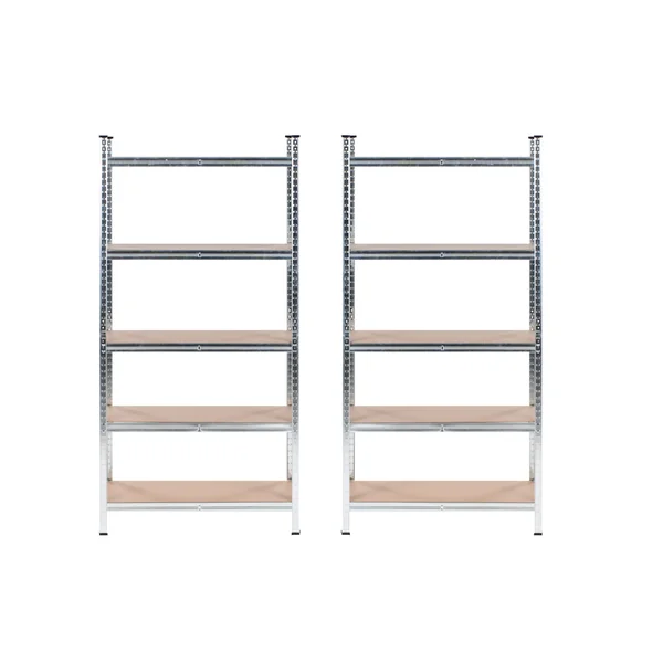 Ensemble de 2 étagères de garage XITTA Métal 75 cm 30 cm Argenté