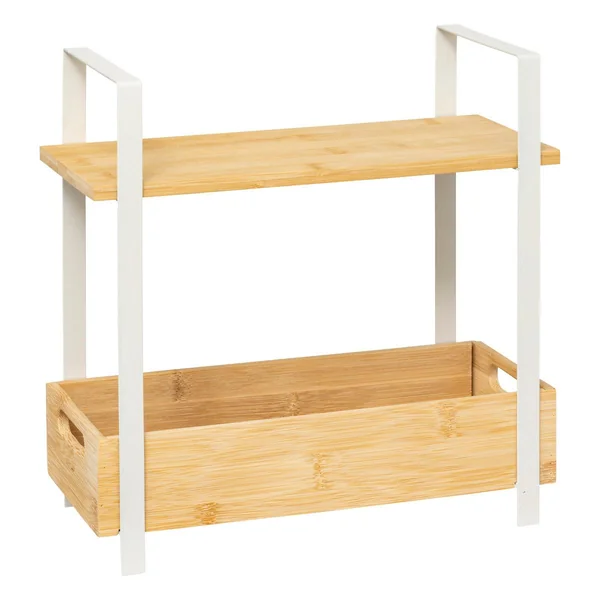 ETAGERE 2 BACS ORDERA BAMBOU BEIGE