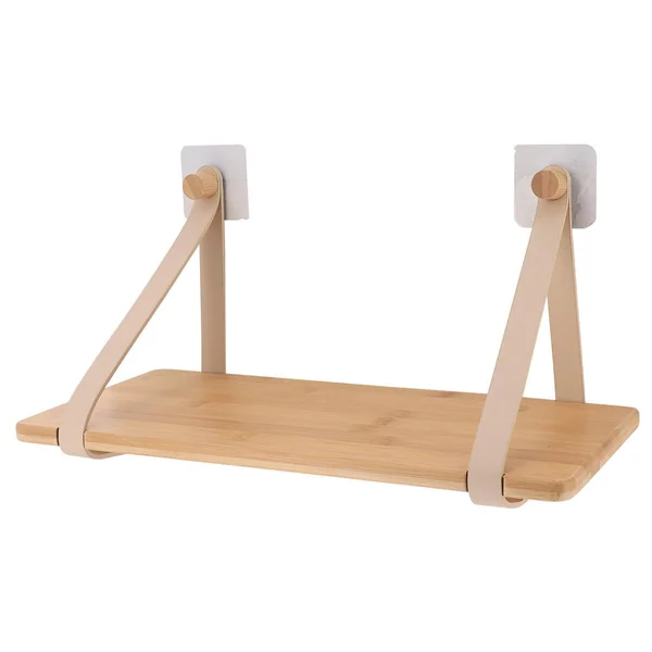 ETAGERE BAMBOU LANIERES SIMILI CUIR BEIGE BAMBOU