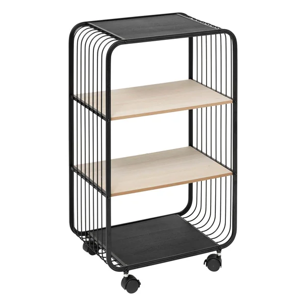 ETAGERE METAL BOIS 3 NIVEAUX