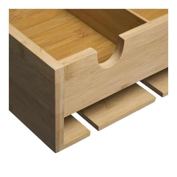 ETAGERE MURALE 10 VERRES BAMBOU