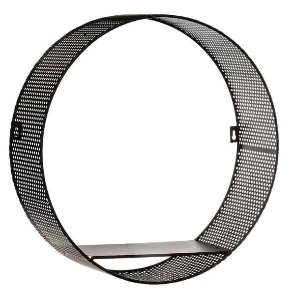 ETAGERE MURALE METAL PERFOREE ROND D.35X35X10CM