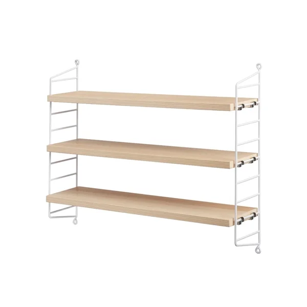 Etagère STRING POCKET Blanc/ frêne STRING FURNITURE