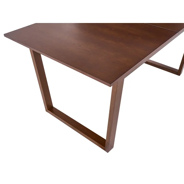 Extending Dining Table CAMDEN Dark Ash Wood 160/200 cm 95 cm