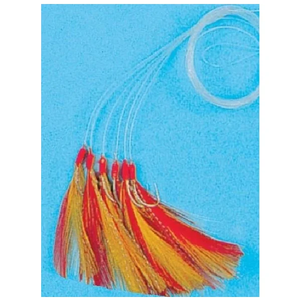 Fine pêche filaments 6 hameçons 6 couleur FLASHMER