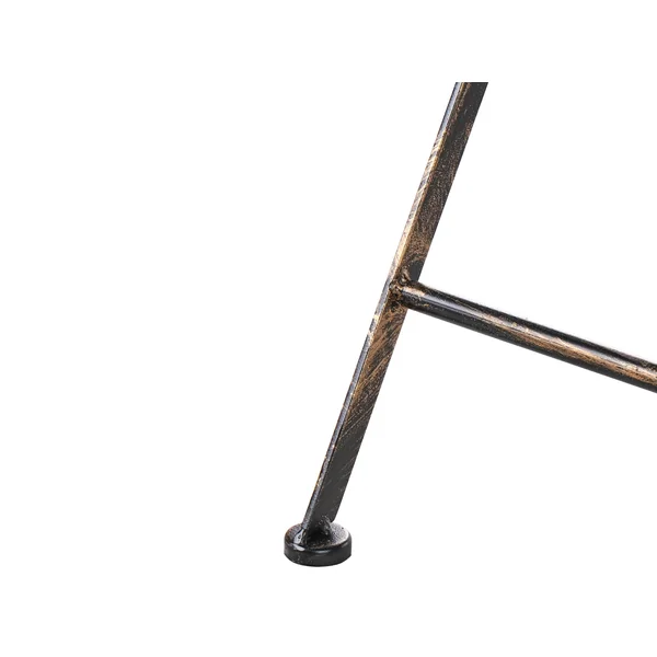 Garden Bar Table BORMIO 60 cm 60 cm Metal Black