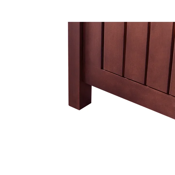 Garden Bench SOVANA 120 cm with Storage Acacia Wood Dark Red