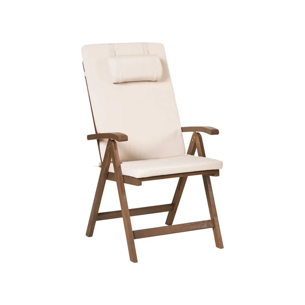 Garden Dining Set 6 Seater AMANTEA PREMIUM Acacia Wood Light Beige