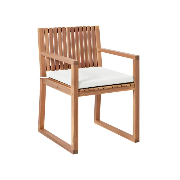 Garden Dining Set 8 Seater SASSARI II PREMIUM Certified Acacia Wood Off-White