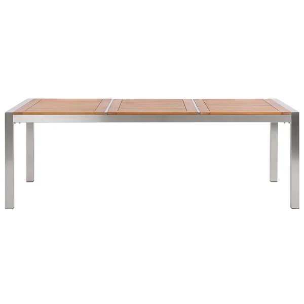 Garden Dining Table GROSSETO 220 cm 100 cm Eucalyptus Wood Brown