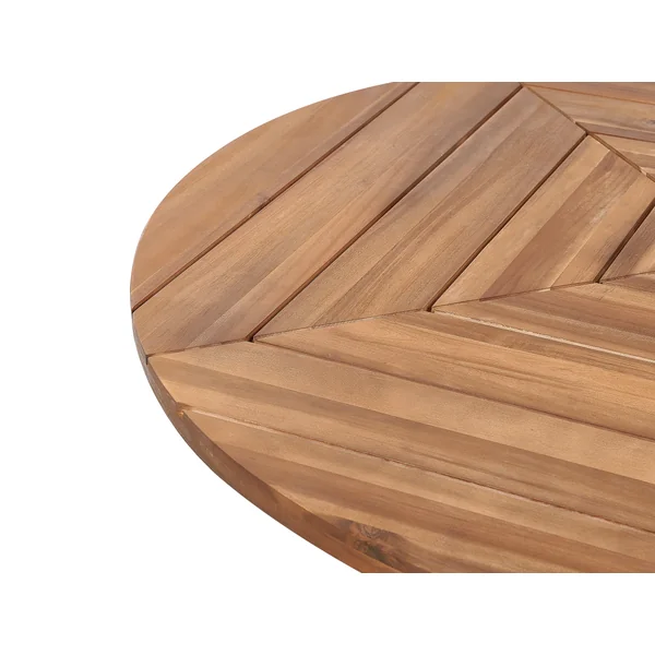 Garden Dining Table LISSONE 110 cm 110 cm Acacia Wood Brown