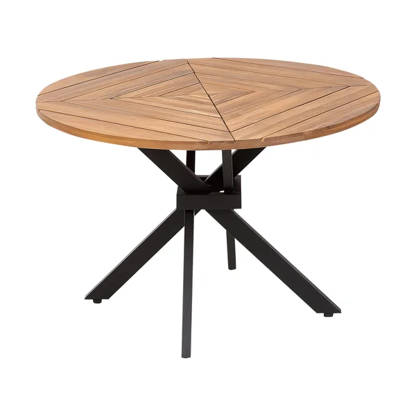 Garden Dining Table LISSONE 110 cm 110 cm Acacia Wood Brown