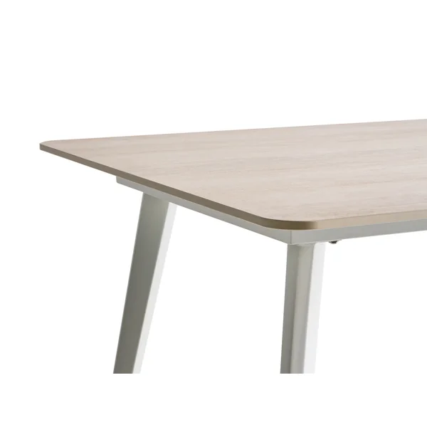 Garden Dining Table RODALLO 160 cm 90 cm Stone Travertine Effect