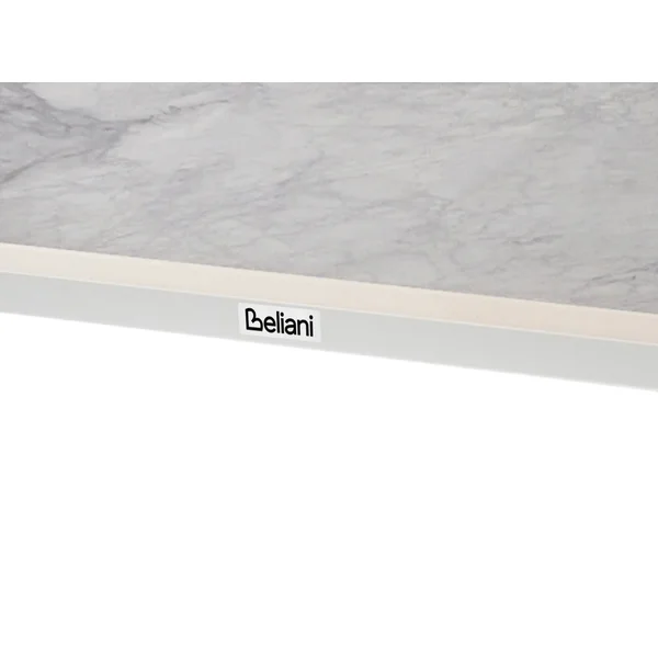 Garden Dining Table RODALLO 160 cm 90 cm Stone White Marble