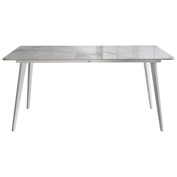 Garden Dining Table RODALLO 160 cm 90 cm Stone White Marble