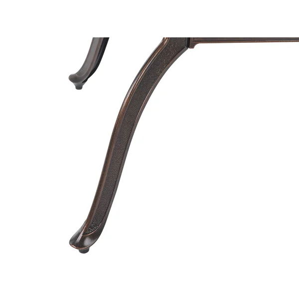 Garden Dining Table SALENTO 102 cm 102 cm Metal Dark Brown